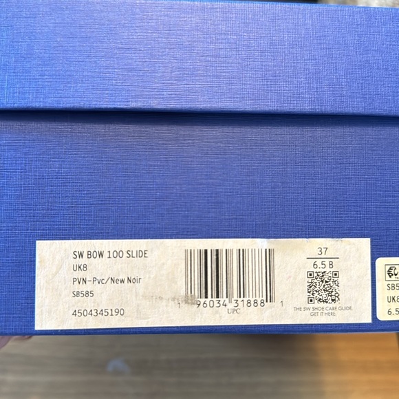 Stuart Weitzman Bow 100 slide Swarovski crystal sandal 6.5 b - Picture 7 of 8